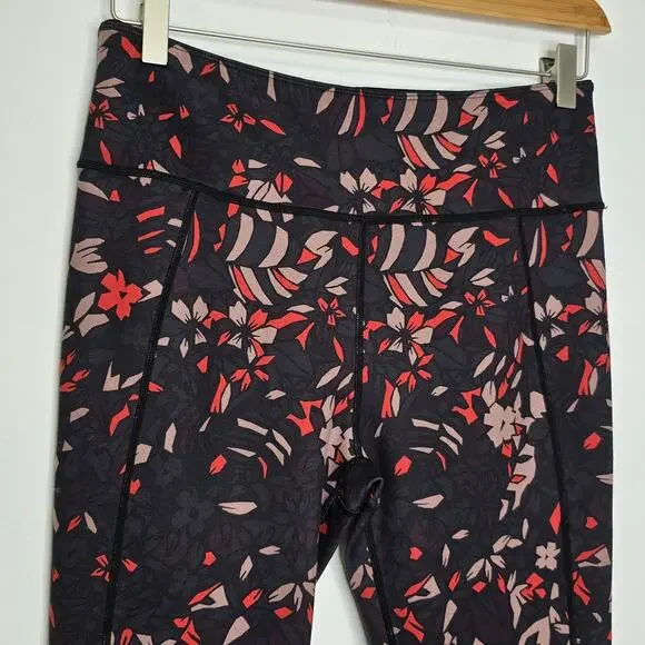 Sweaty Betty Legging Crop Printed Size XL Stretch Womens Athletic Gym Yoga Run - Picture 4 of 9